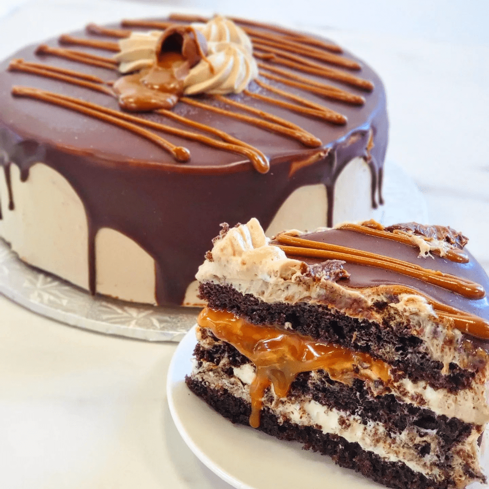 Caramel Mousse Chocolate Cake