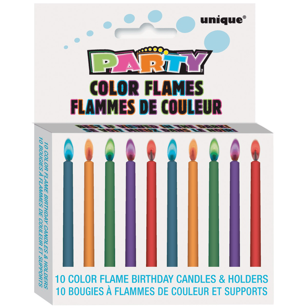 Birthday Candles Color Flame