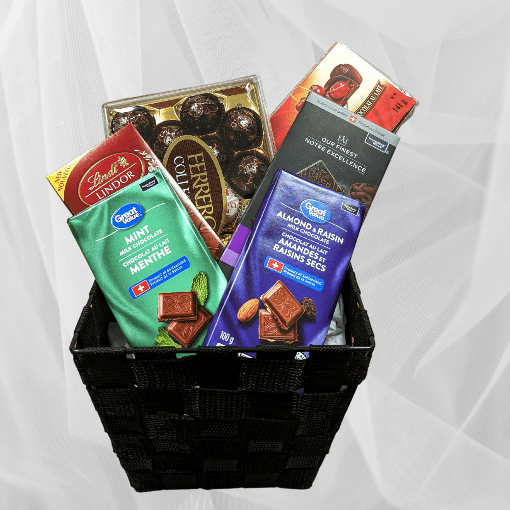 Mix Chocolates Gift Basket