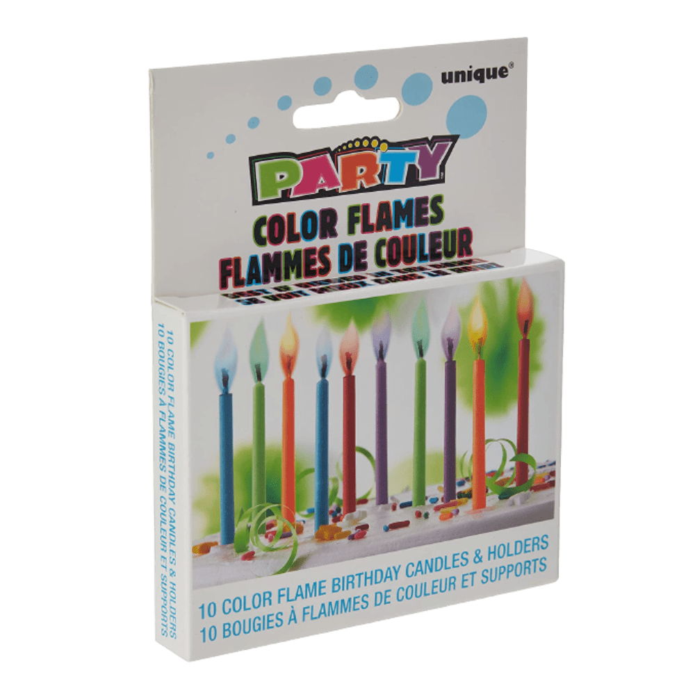 Birthday Candles Color Flame