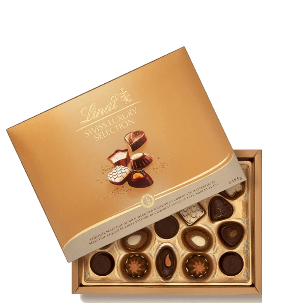 Lindt Swiss Luxury Chocolate Box 195g